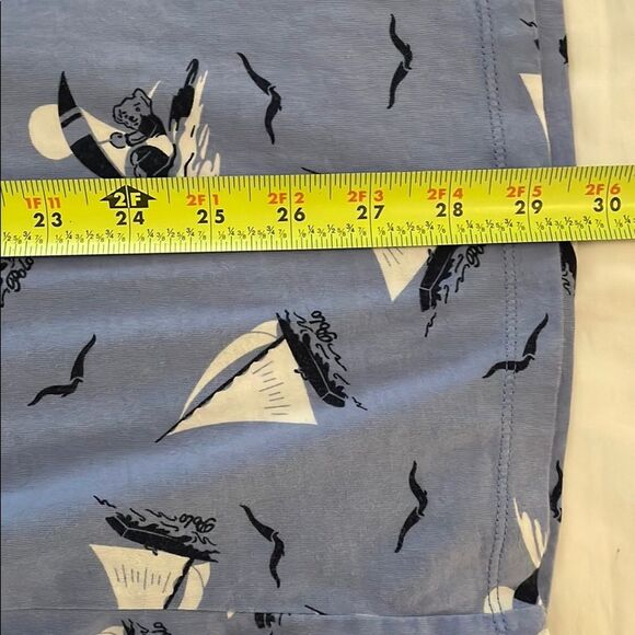 Polo Ralph Lauren Blue Sailboat Polo Bear Hoodie Shirt Mens Size Extra Large - Picture 6 of 12